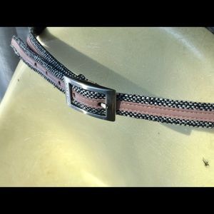 NINE WEST “VINTAGE LOOK” BELT. PINK & TWEED. GUC.